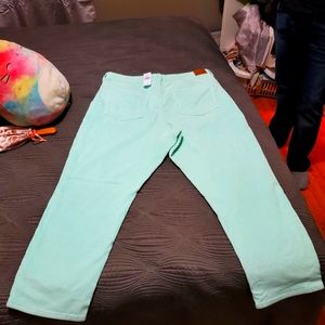 American Eagle Skinny Corduroy Mint Jeggings